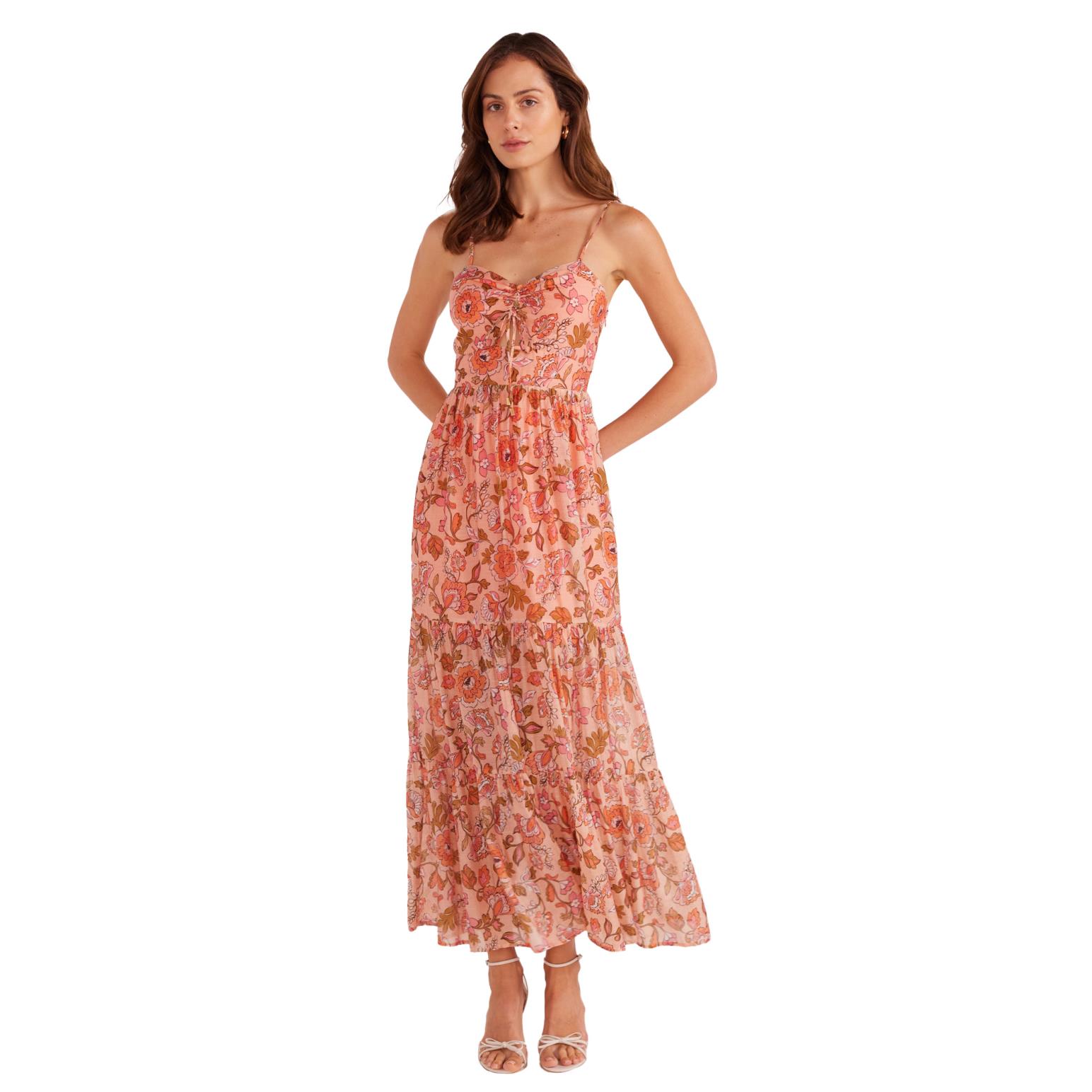 MINKPINK Amelia Tiered Midi Dress